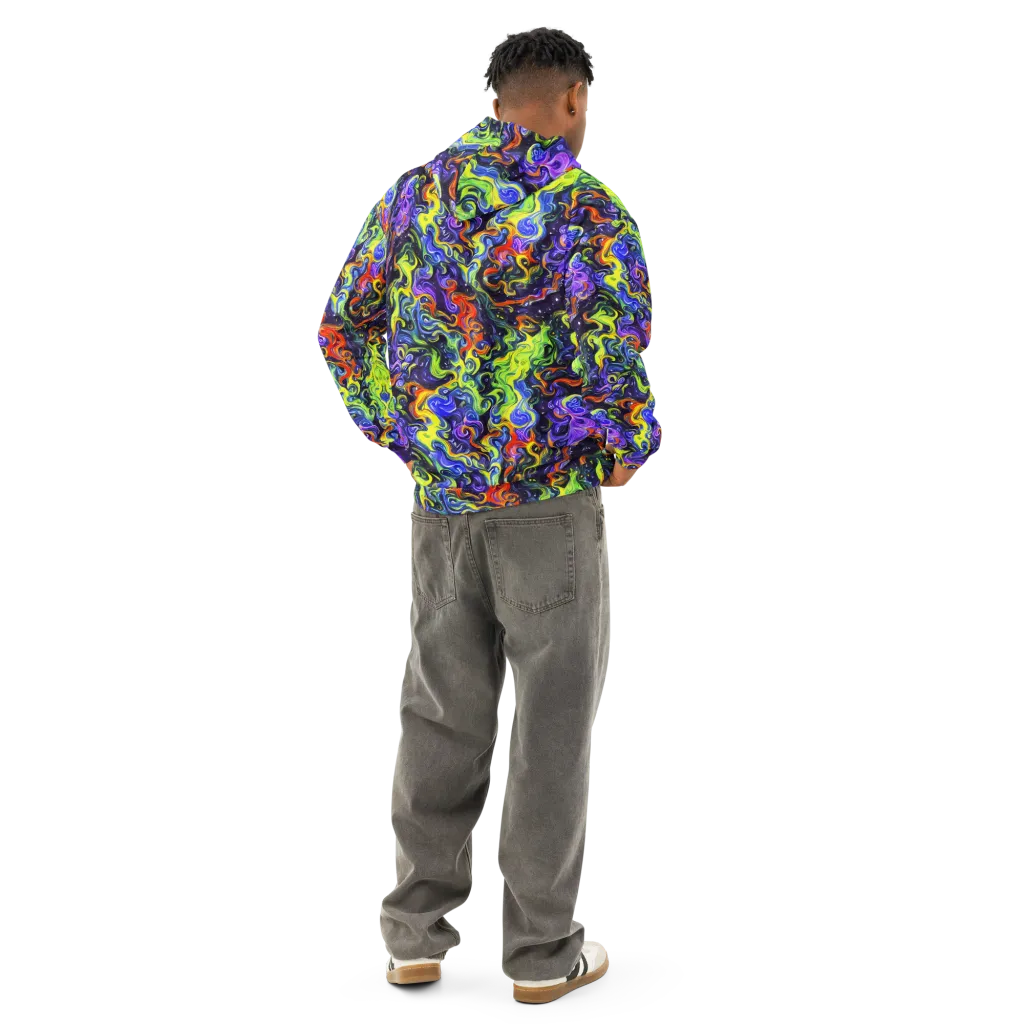 Color Tempest on Cotton Hoodie — Back