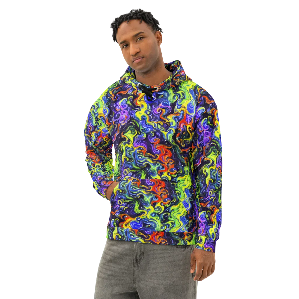 Color Tempest on Cotton Hoodie — Left Front