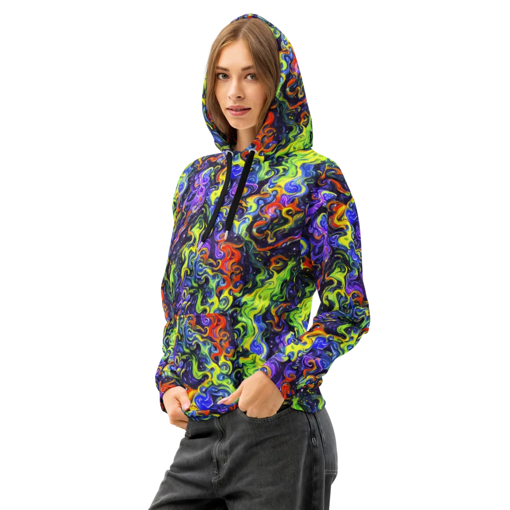 Color Tempest on Cotton Hoodie — Left Front