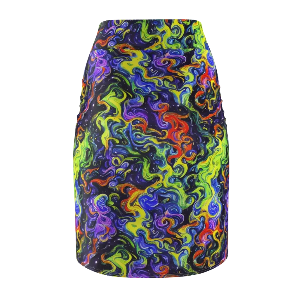 Color Tempest on Pencil Skirt — Back