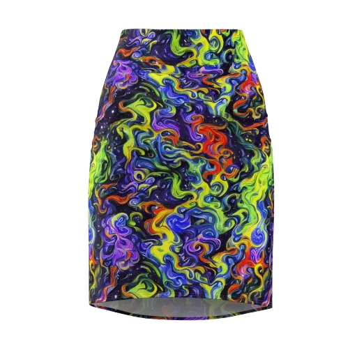 Color Tempest on a Pencil Skirt