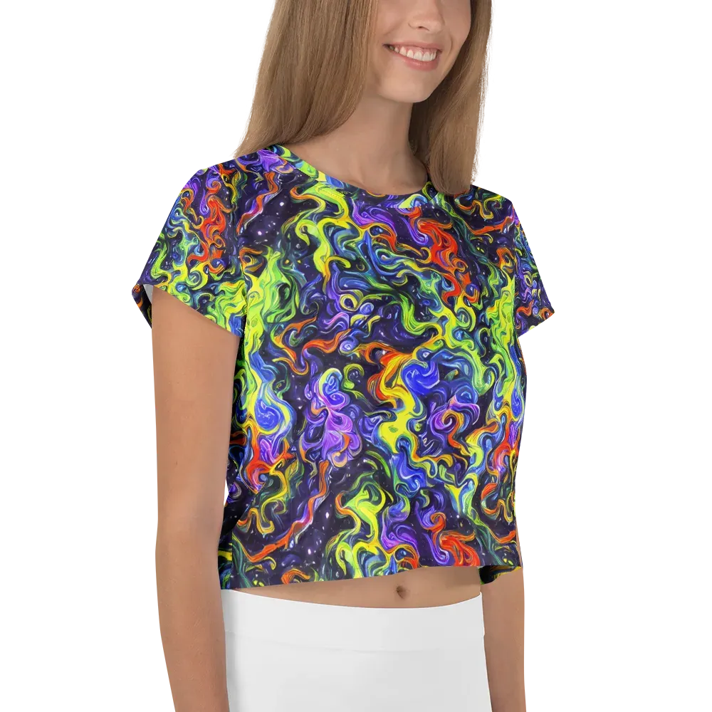 Color Tempest on Crop Tee — Right