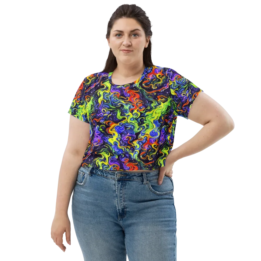 Color Tempest on Crop Tee — Front