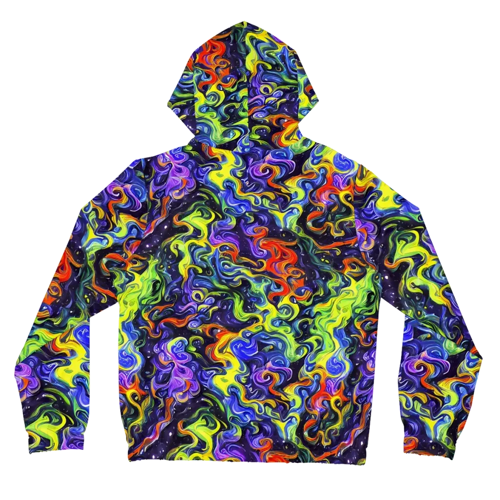 Color Tempest on Women's Full-Zip Hoodie — Back