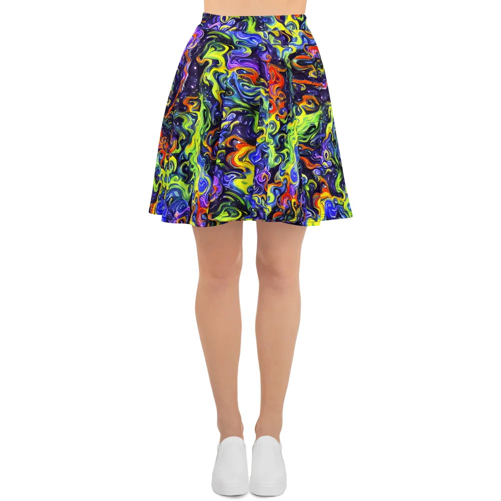Color Tempest on Skater Skirt — Front