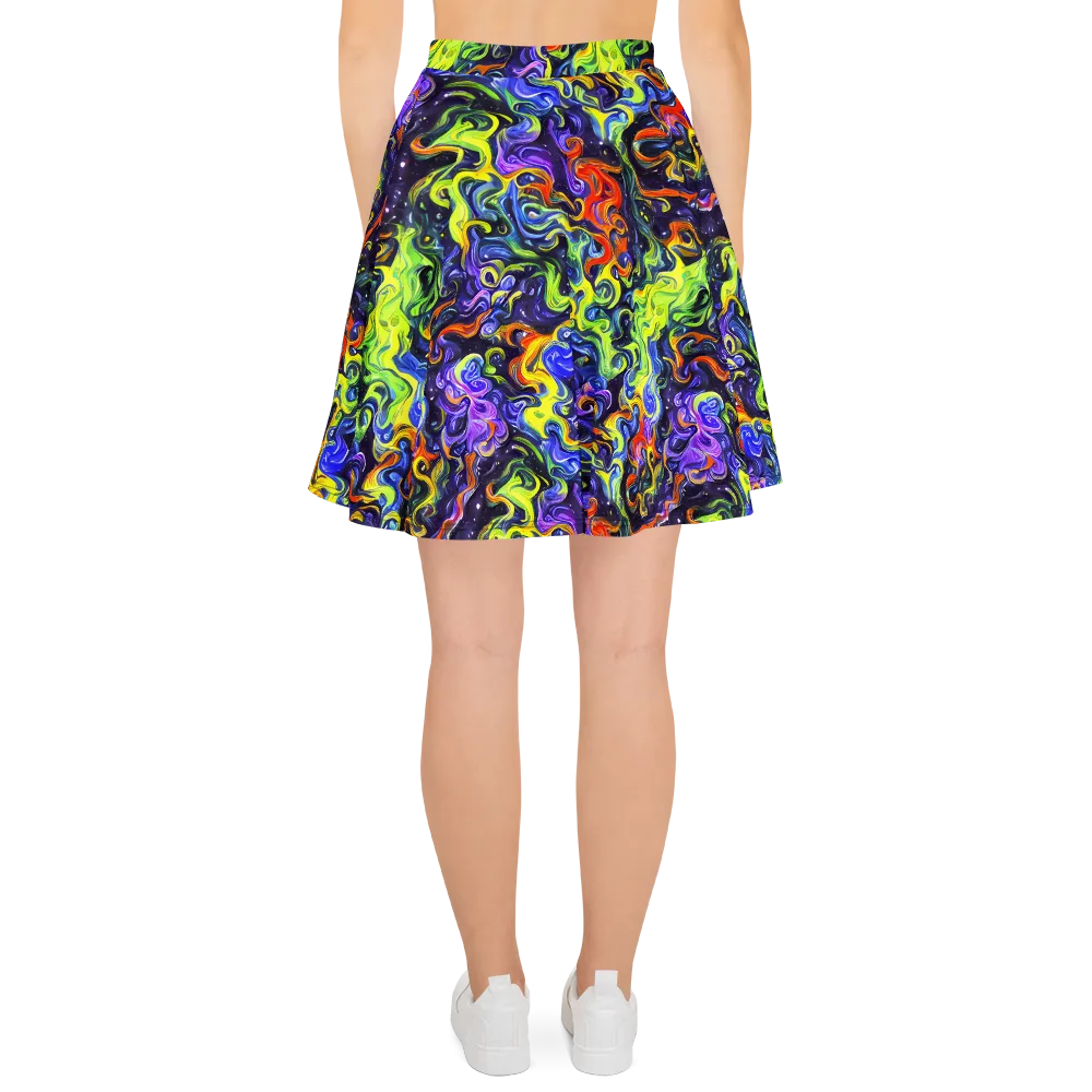 Color Tempest on Skater Skirt — Back