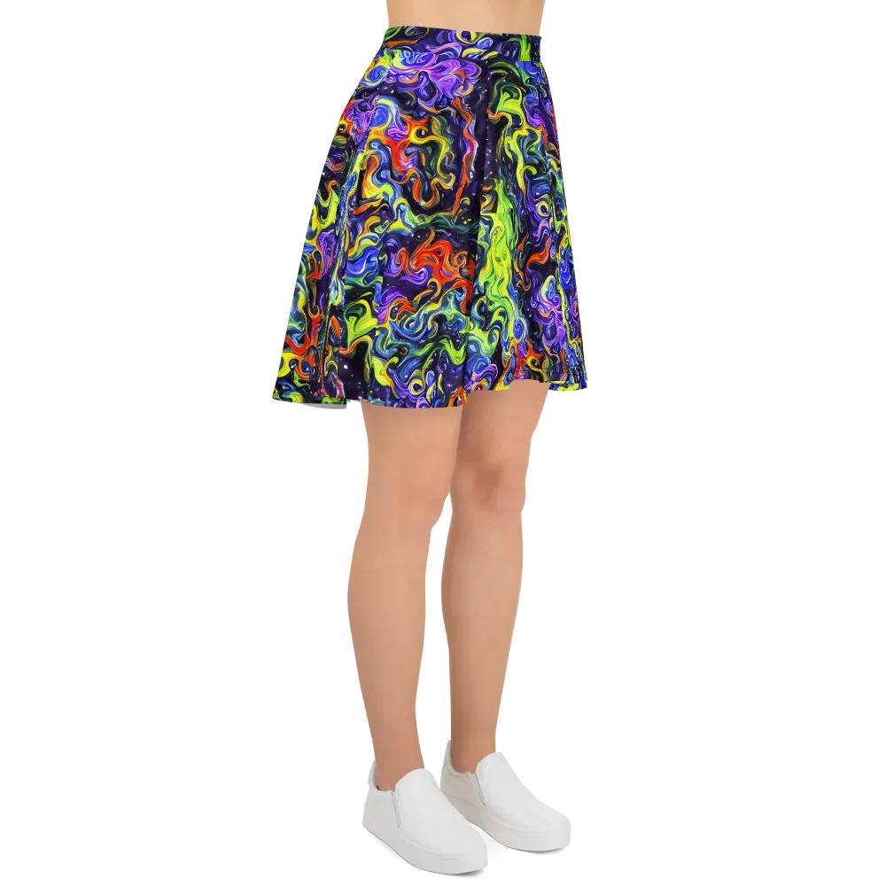 Color Tempest on Skater Skirt — Right