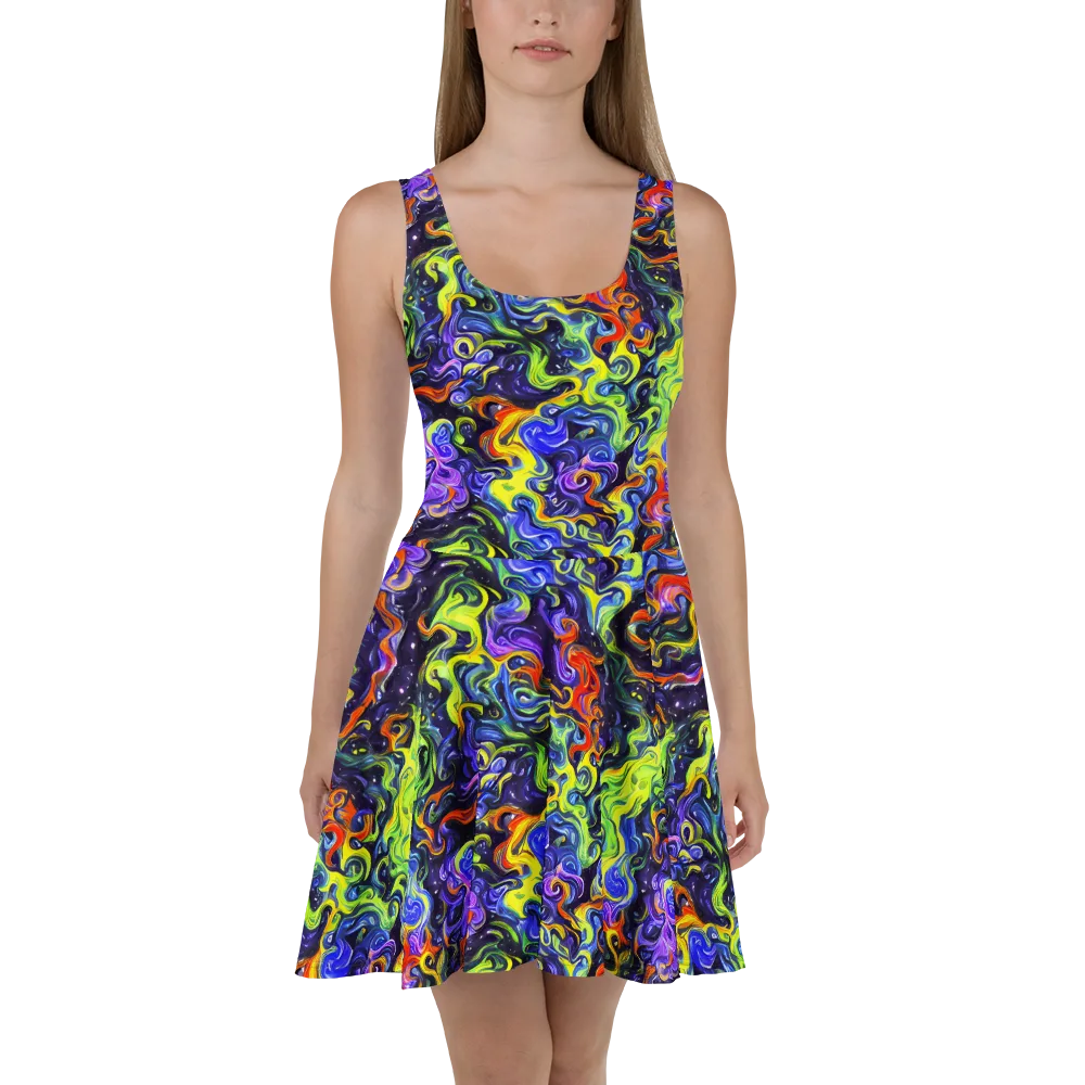 Color Tempest on Skater Dress — Front