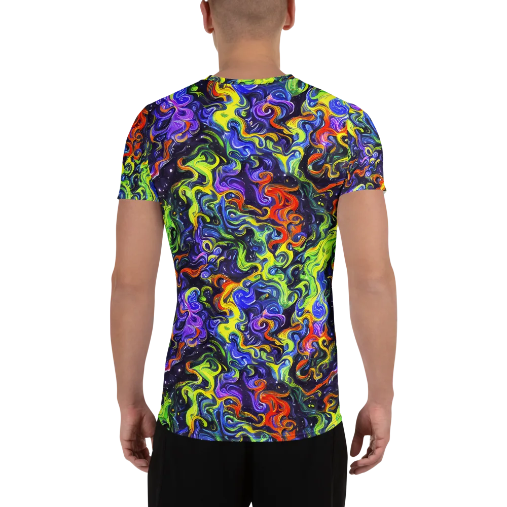 Color Tempest on Men's Athletic T-Shirt — Back