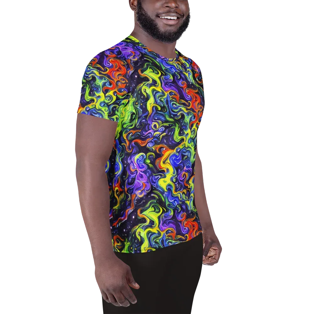 Color Tempest on Men's Athletic T-Shirt — Right