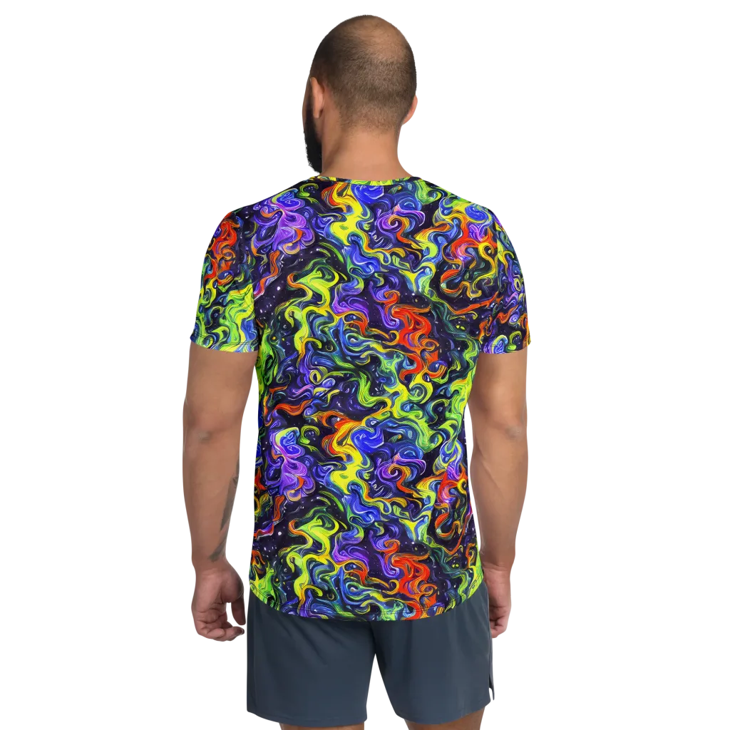 Color Tempest on Men's Athletic T-Shirt — Back
