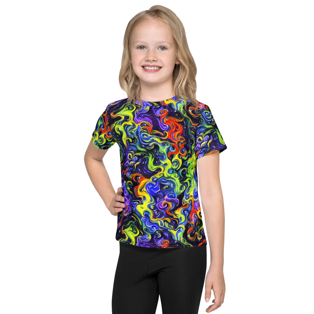 Color Tempest on Kids Crew Neck T-Shirt — Front