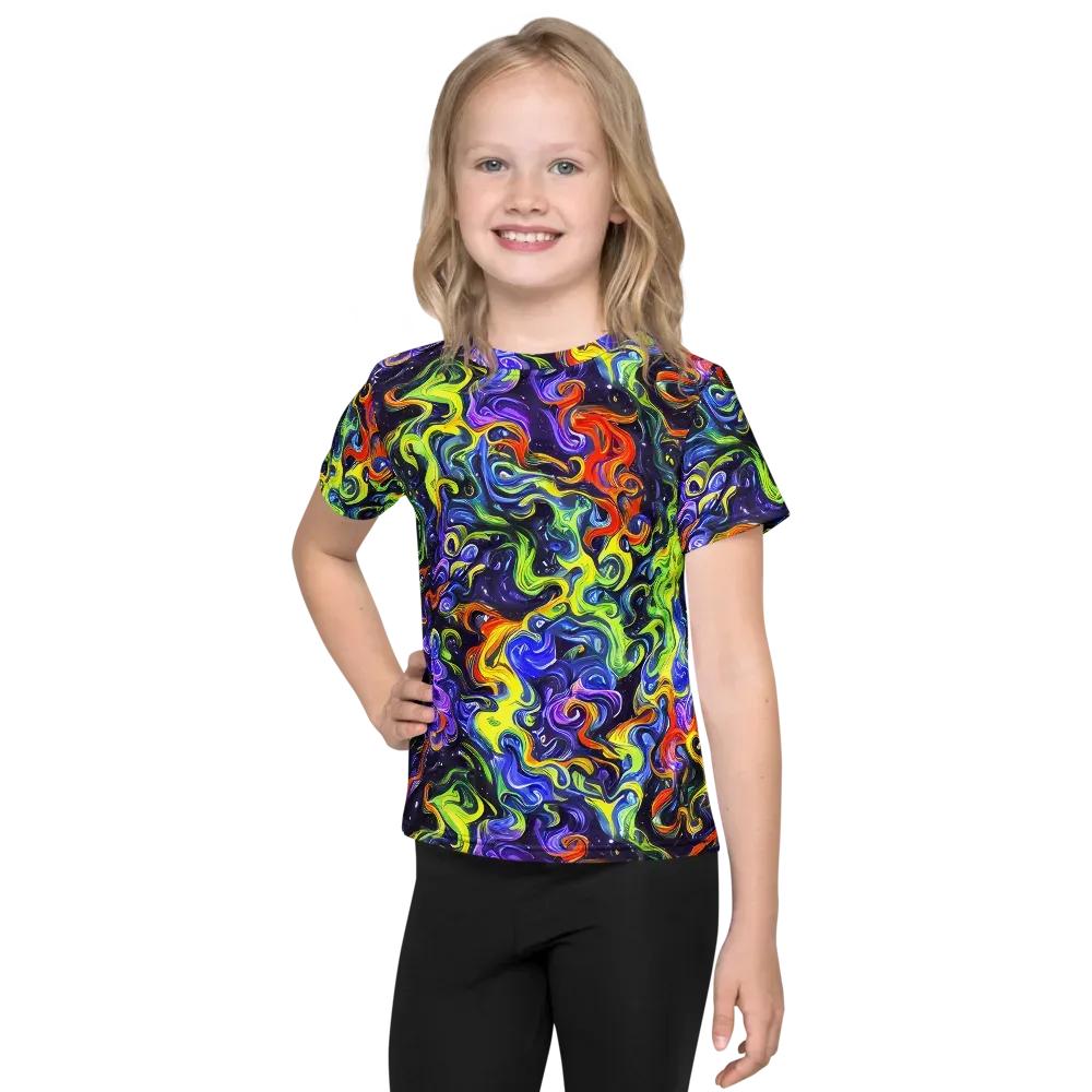 Color Tempest on Kids Crew Neck T-Shirt — Front