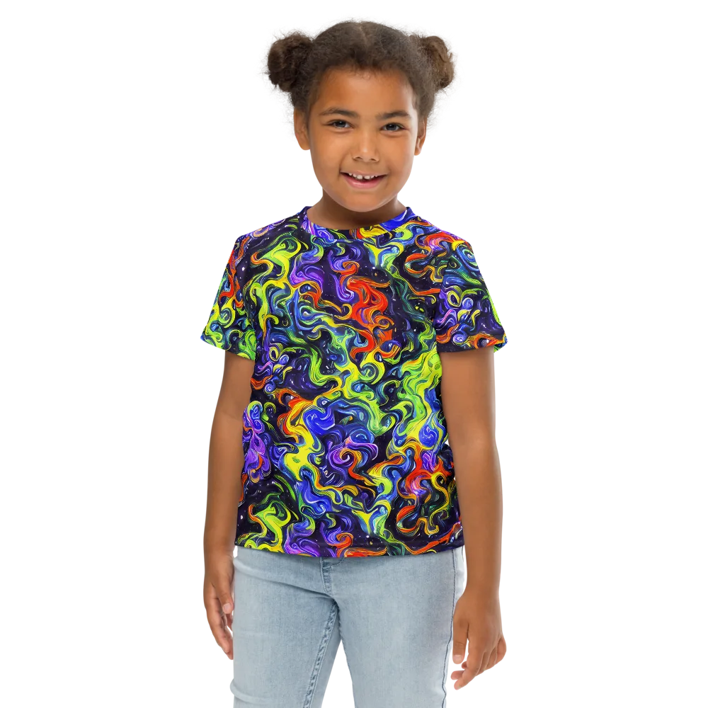 Color Tempest on Kids Crew Neck T-Shirt — Front
