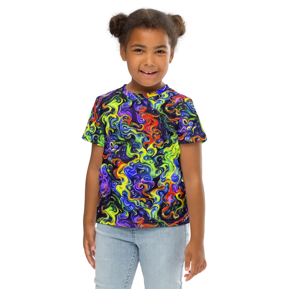 Color Tempest on Kids Crew Neck T-Shirt — Front