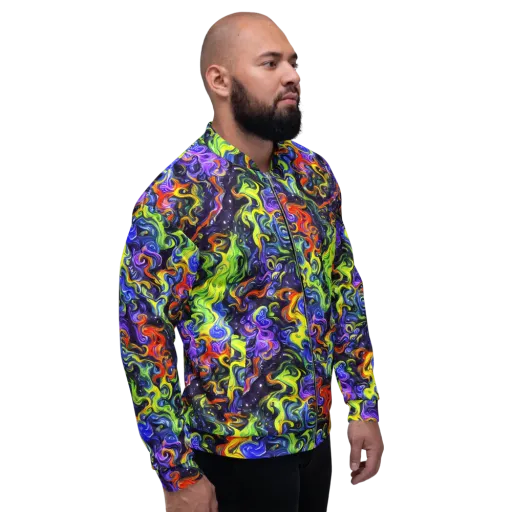 Color Tempest on a Bomber Jacket