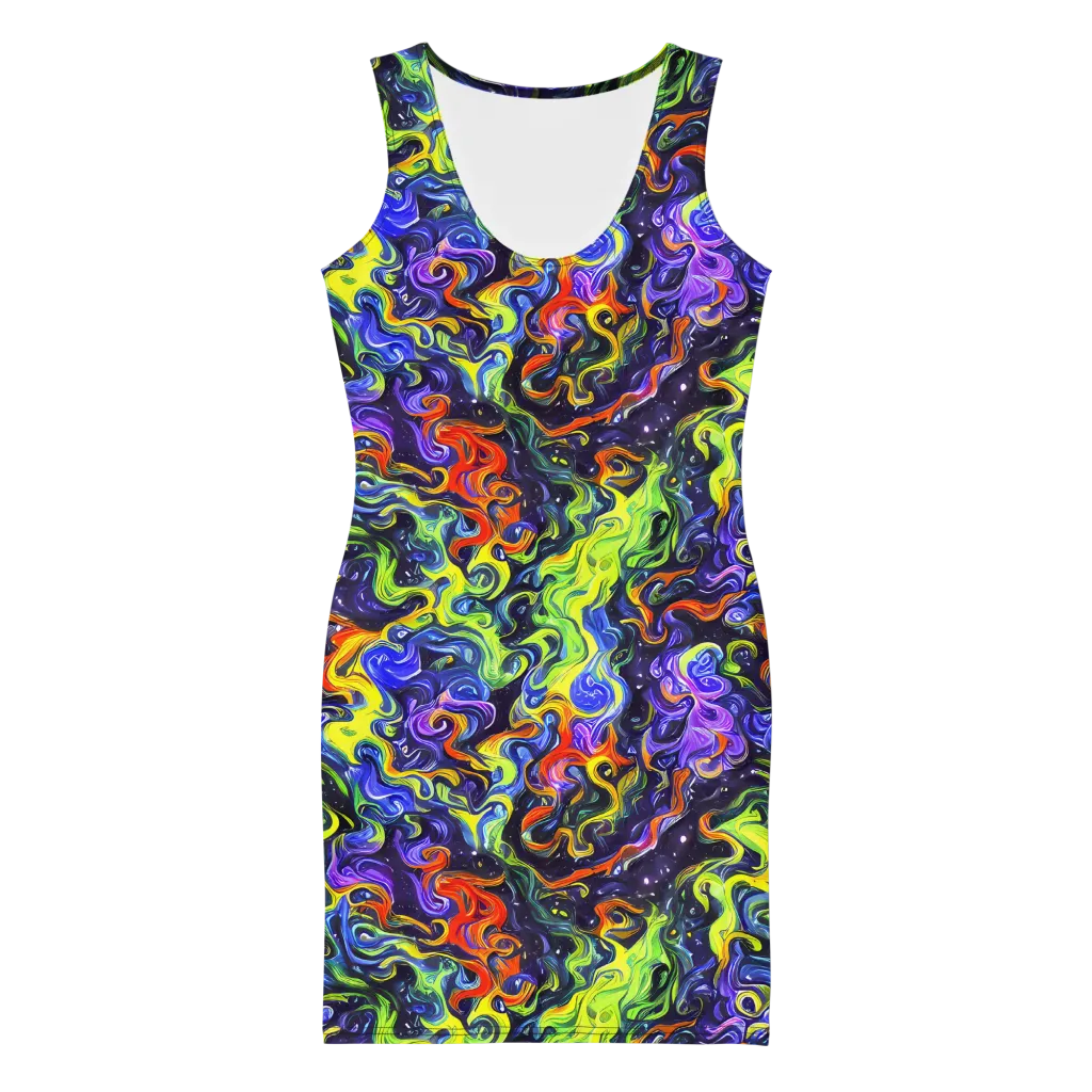 Color Tempest on Bodycon Dress — Front
