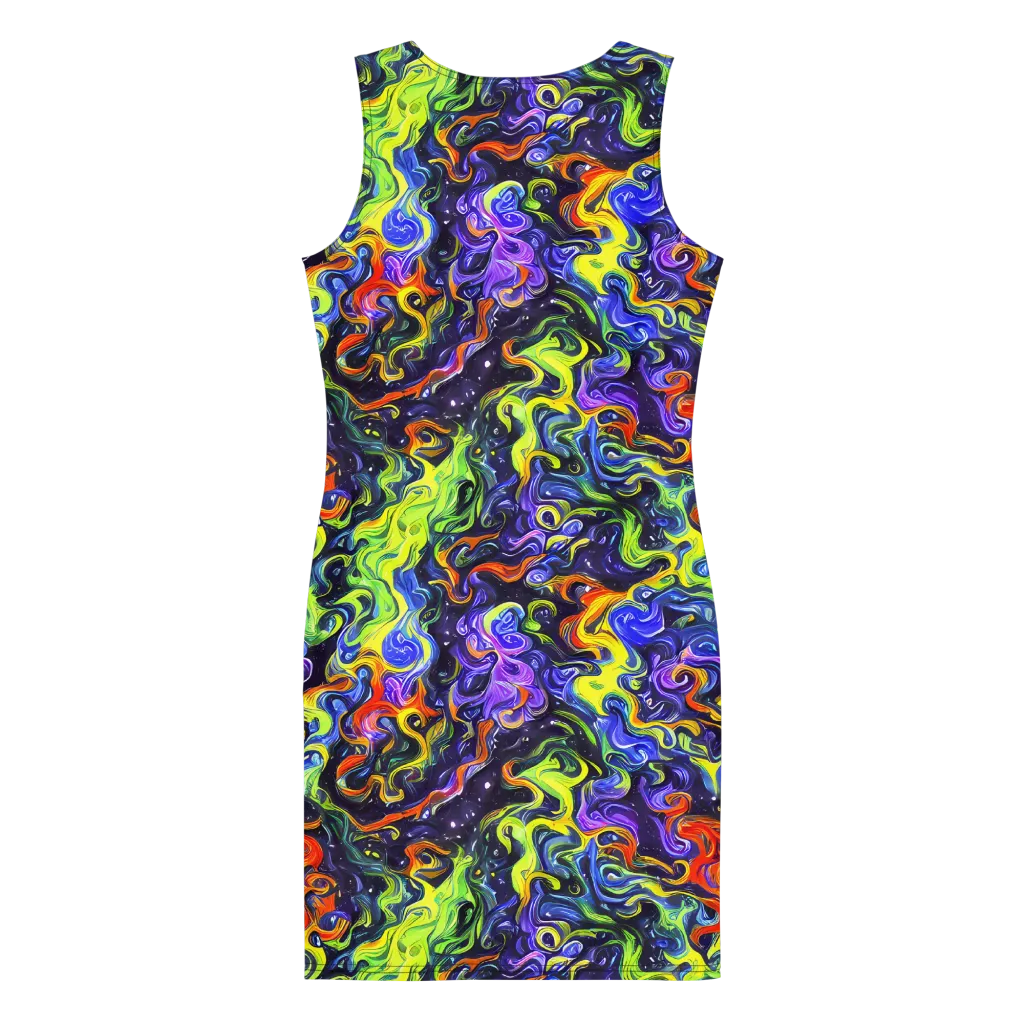 Color Tempest on Bodycon Dress — Back