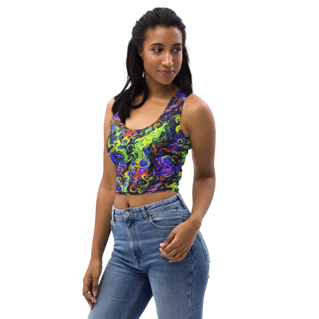 Color Tempest on Crop Top — Left Front