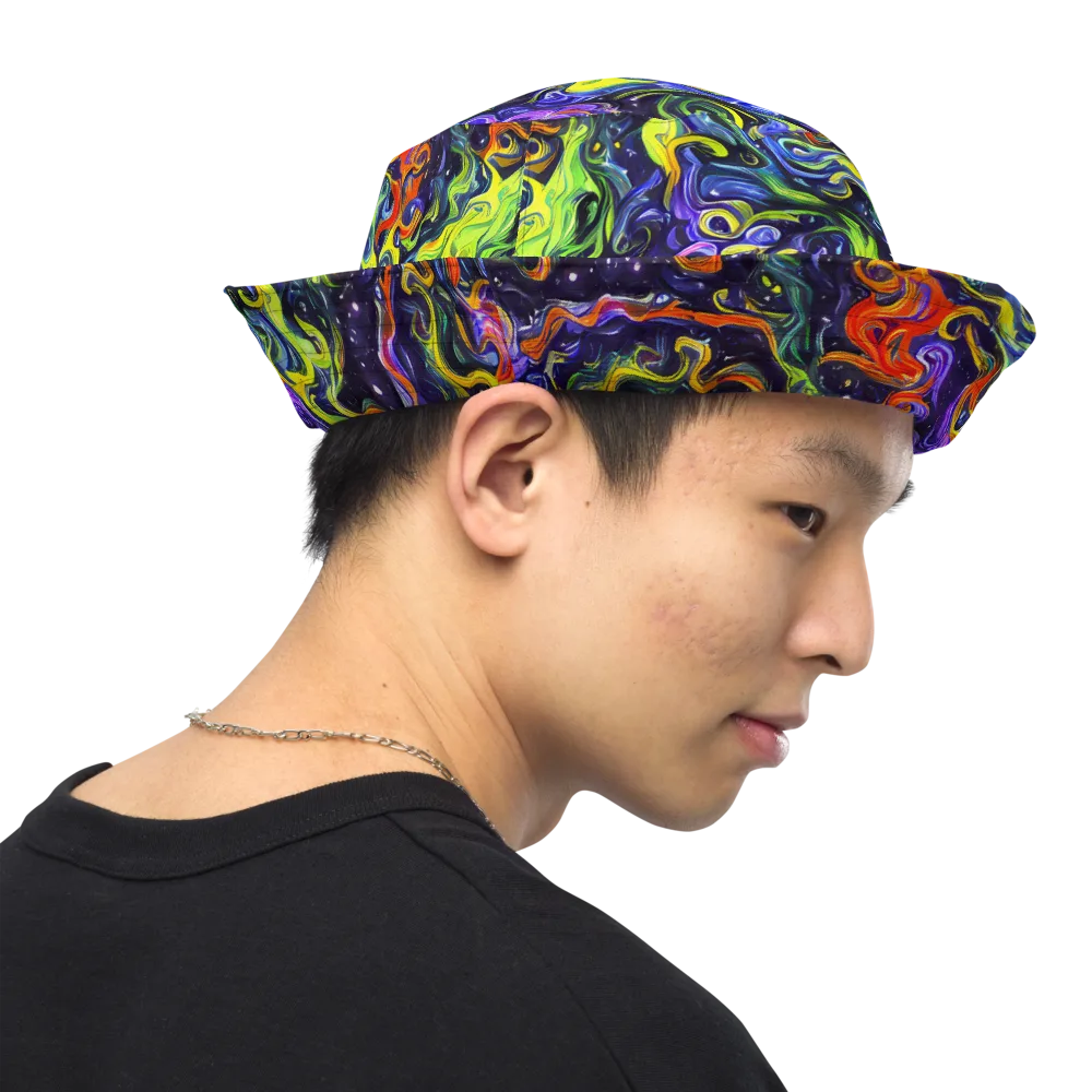 Color Tempest on Reversible Bucket Hat — Right Outside