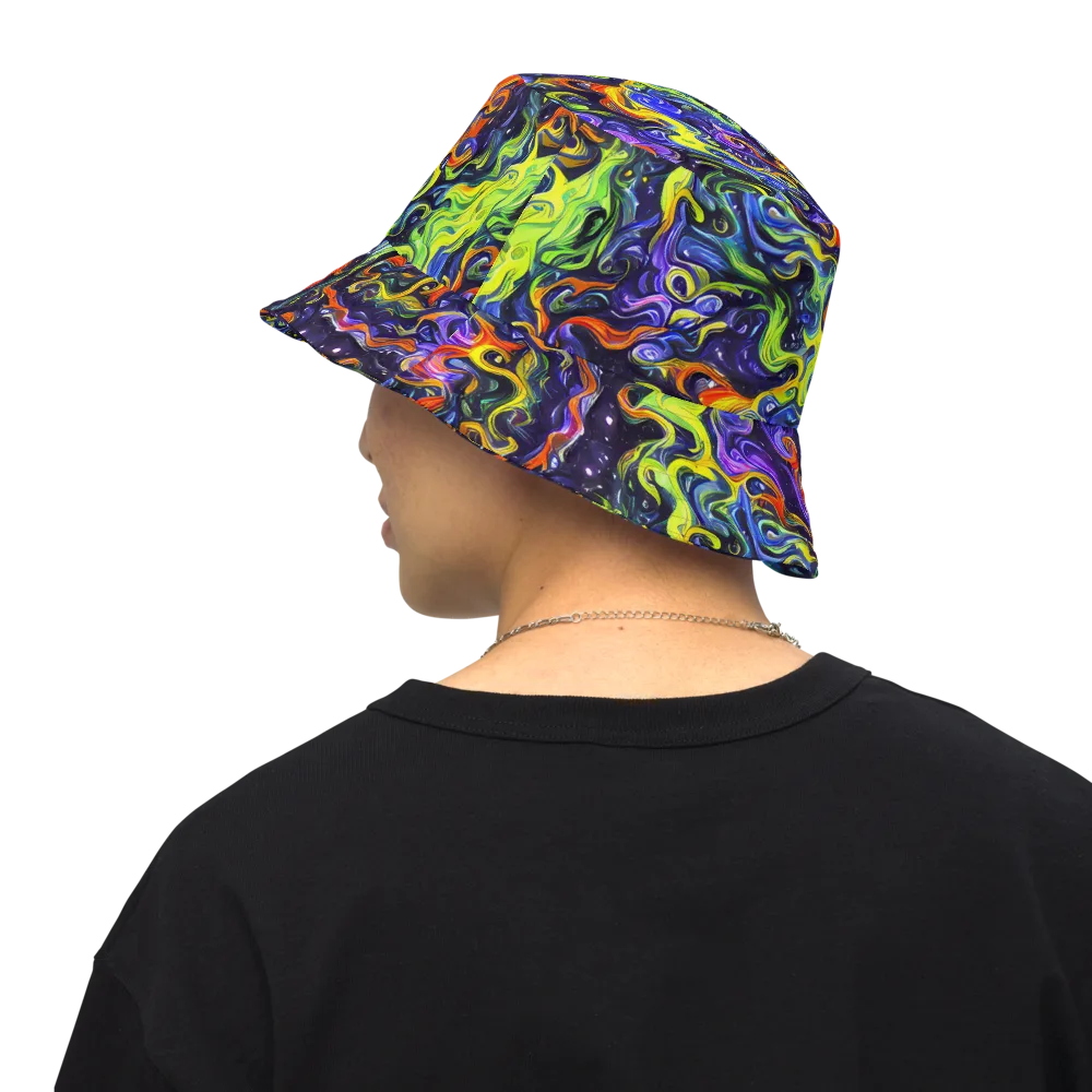 Color Tempest on Reversible Bucket Hat — Back Inside
