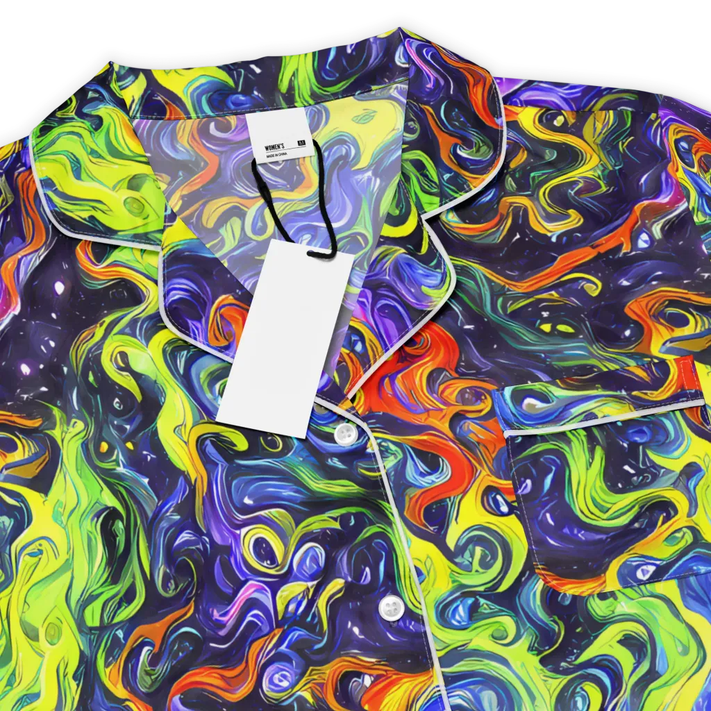 Color Tempest on Women's Short Sleeve Pajama Top — Product details