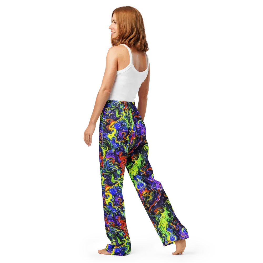 Color Tempest on Women's Pajama Pants — Back