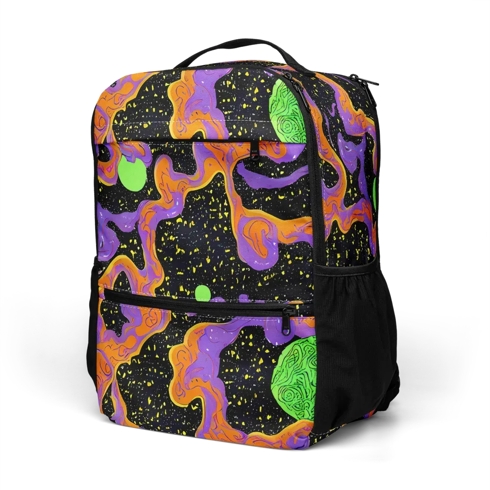 Purple Voltage on Utility Backpack — Left Front