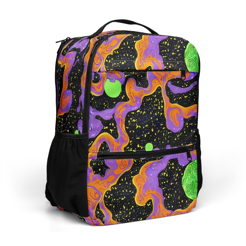 Purple Voltage on Utility Backpack — Right Front