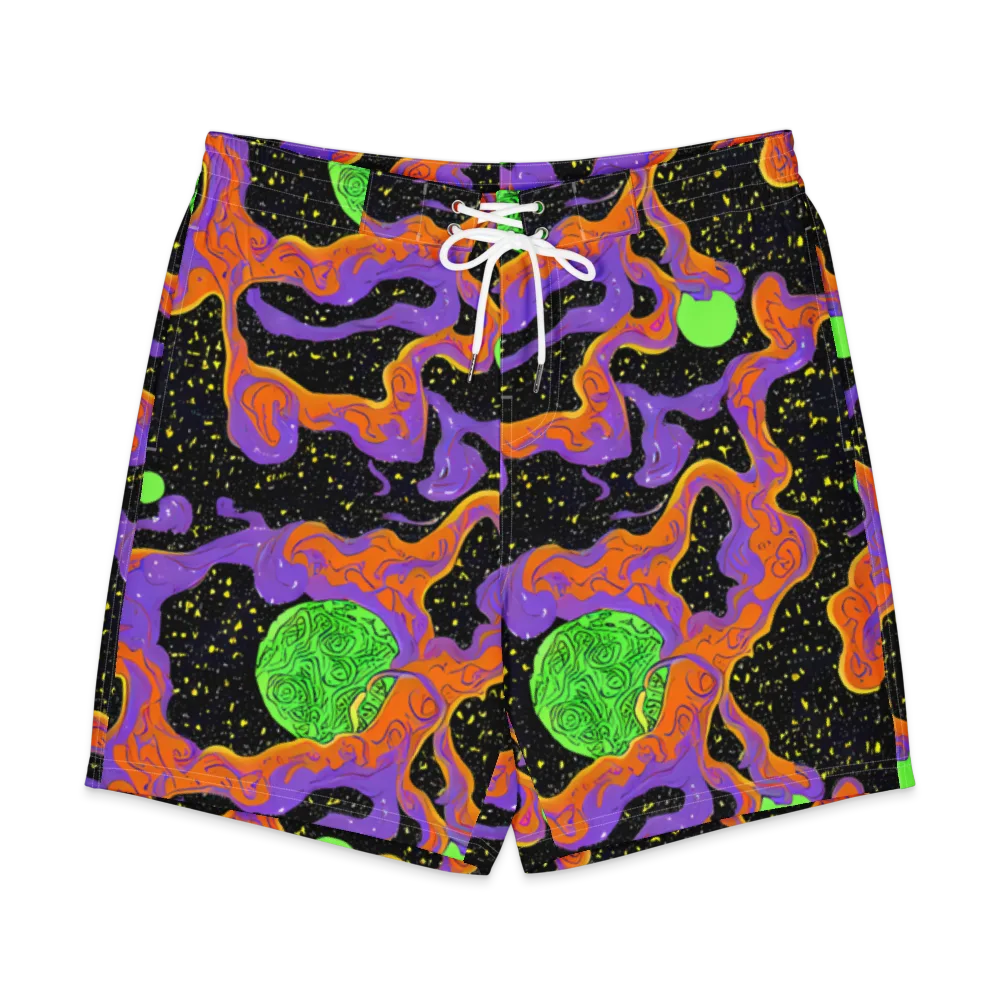Purple Voltage on Men's Board Shorts — Front