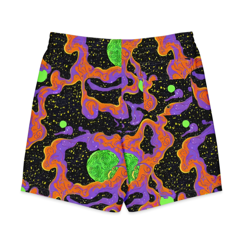 Purple Voltage on Men's Board Shorts — Back