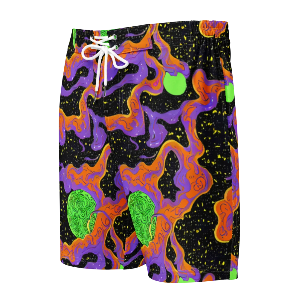 Purple Voltage on Men's Board Shorts — Front