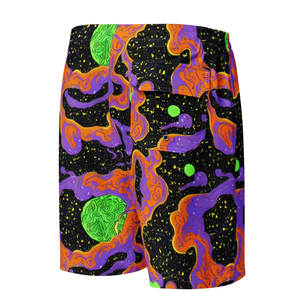 Purple Voltage on Men's Board Shorts — Back