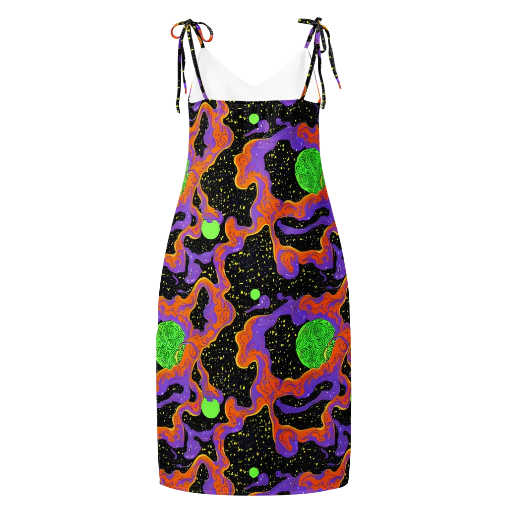 Purple Voltage on Slip Dress — Back