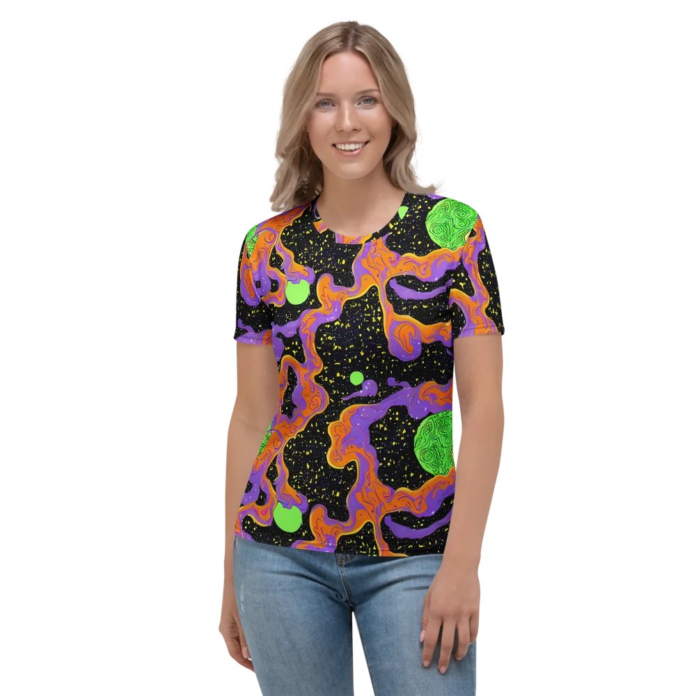 Purple Voltage on Women's Crew Neck T-Shirt — Front