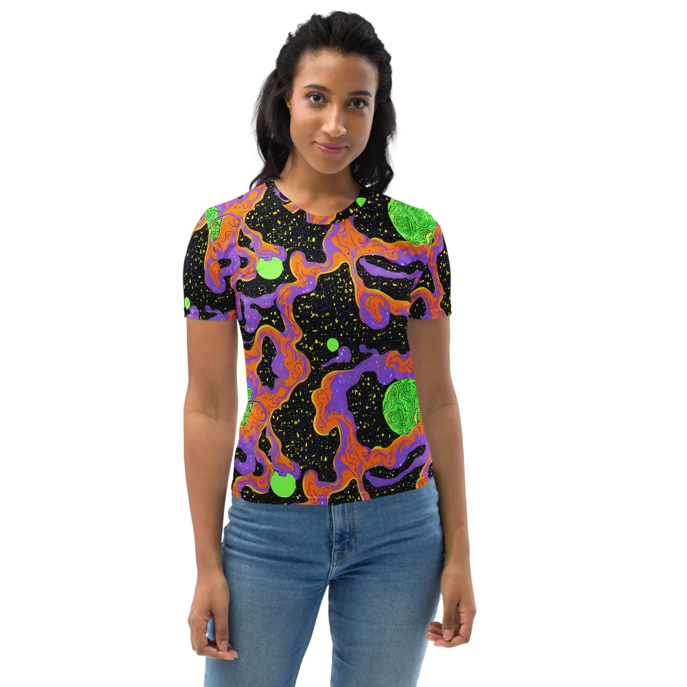 Purple Voltage on Women's Crew Neck T-Shirt — Front