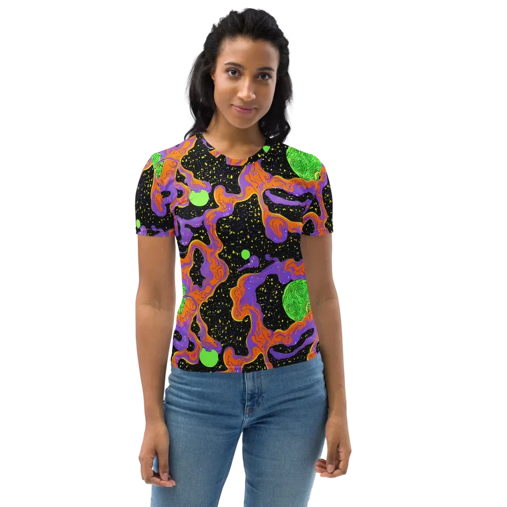Purple Voltage on Women's Crew Neck T-Shirt — Front