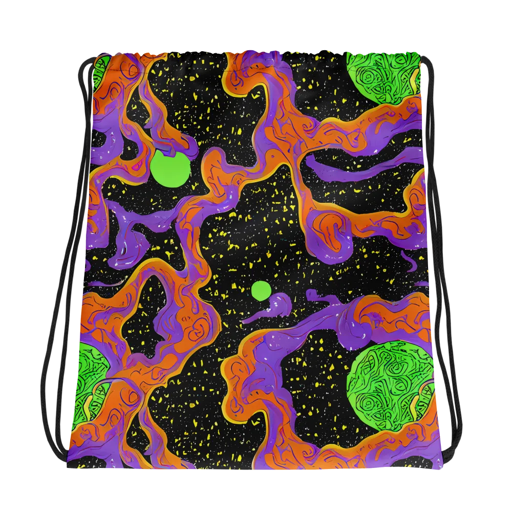 Purple Voltage on Drawstring Bag — Photo