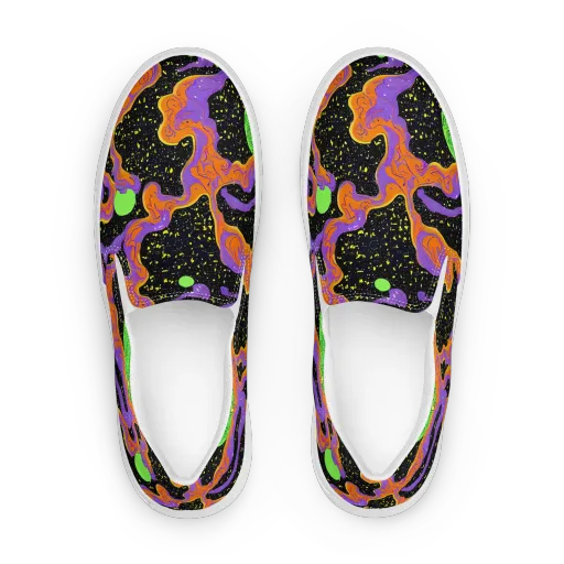 Purple Voltage on a Women's Slip-On Canvas Shoes