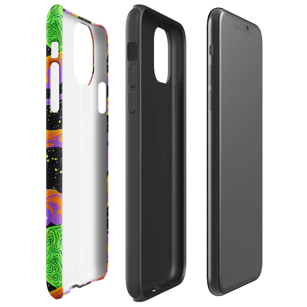 Purple Voltage on Tough Case for iPhone® — Right