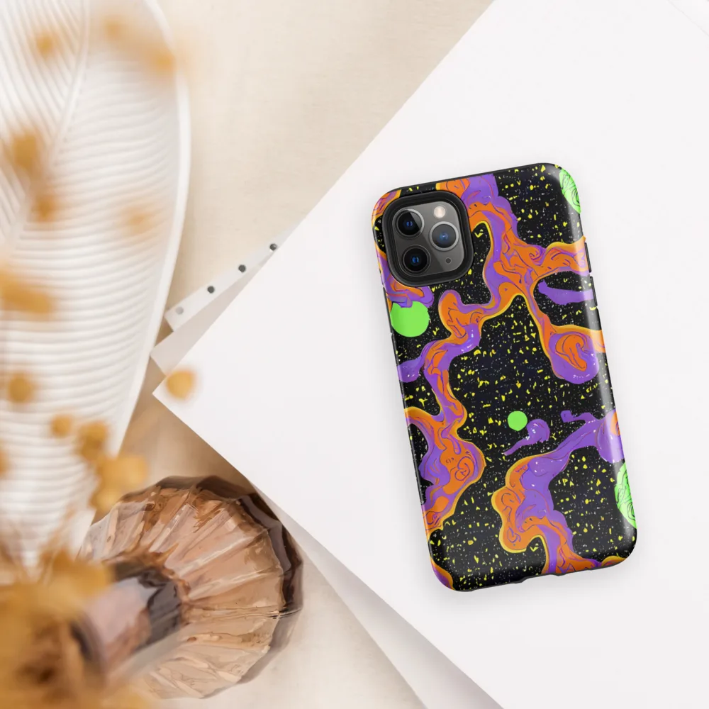 Purple Voltage on Tough Case for iPhone® — Front