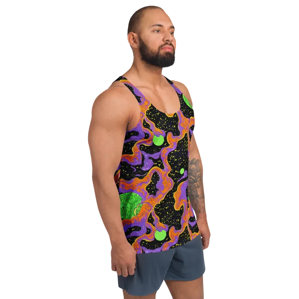 Purple Voltage on Men's Tank Top — Right Front