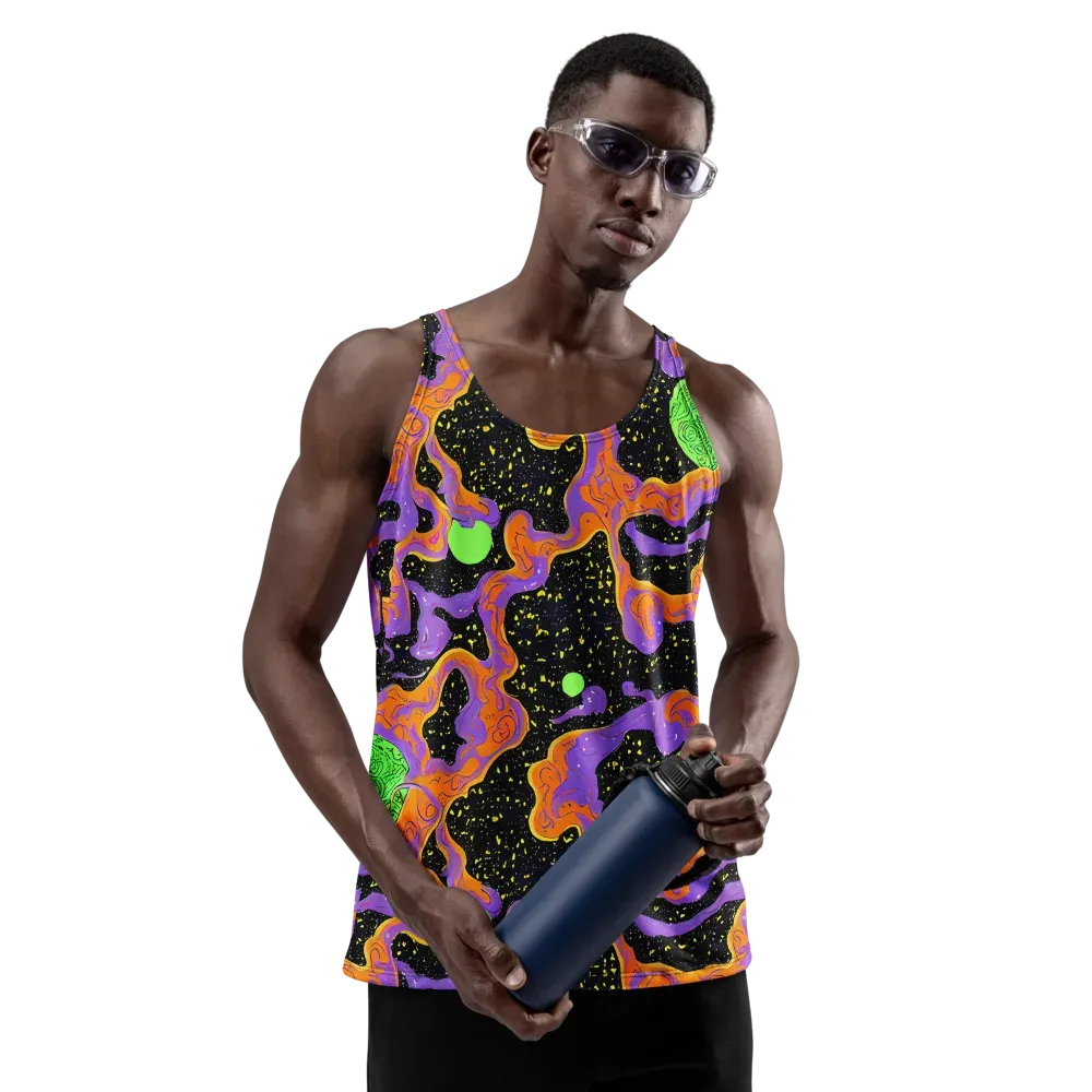 Purple Voltage on Men's Tank Top — Front