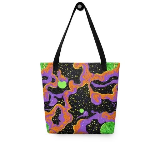 Purple Voltage on a Tote Bag