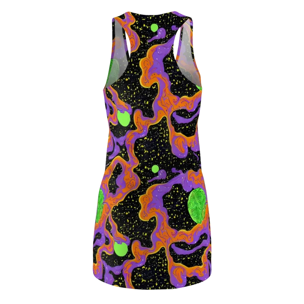 Purple Voltage on Racerback Dress — Back