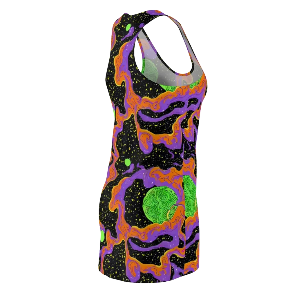 Purple Voltage on Racerback Dress — Back Side