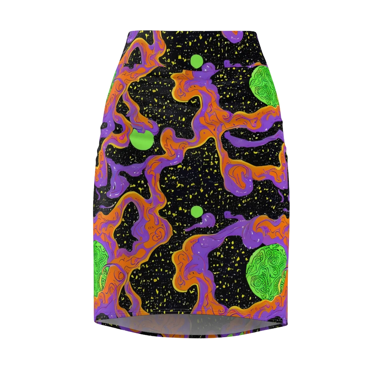 Purple Voltage on Pencil Skirt — Front