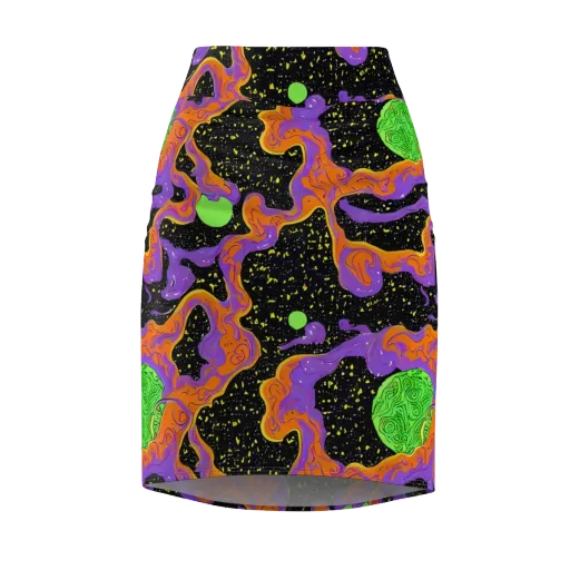 Purple Voltage on a Pencil Skirt