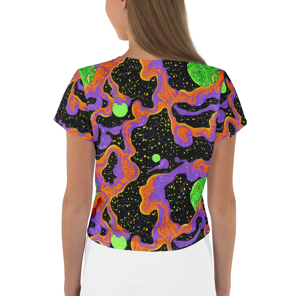 Purple Voltage on Crop Tee — Back