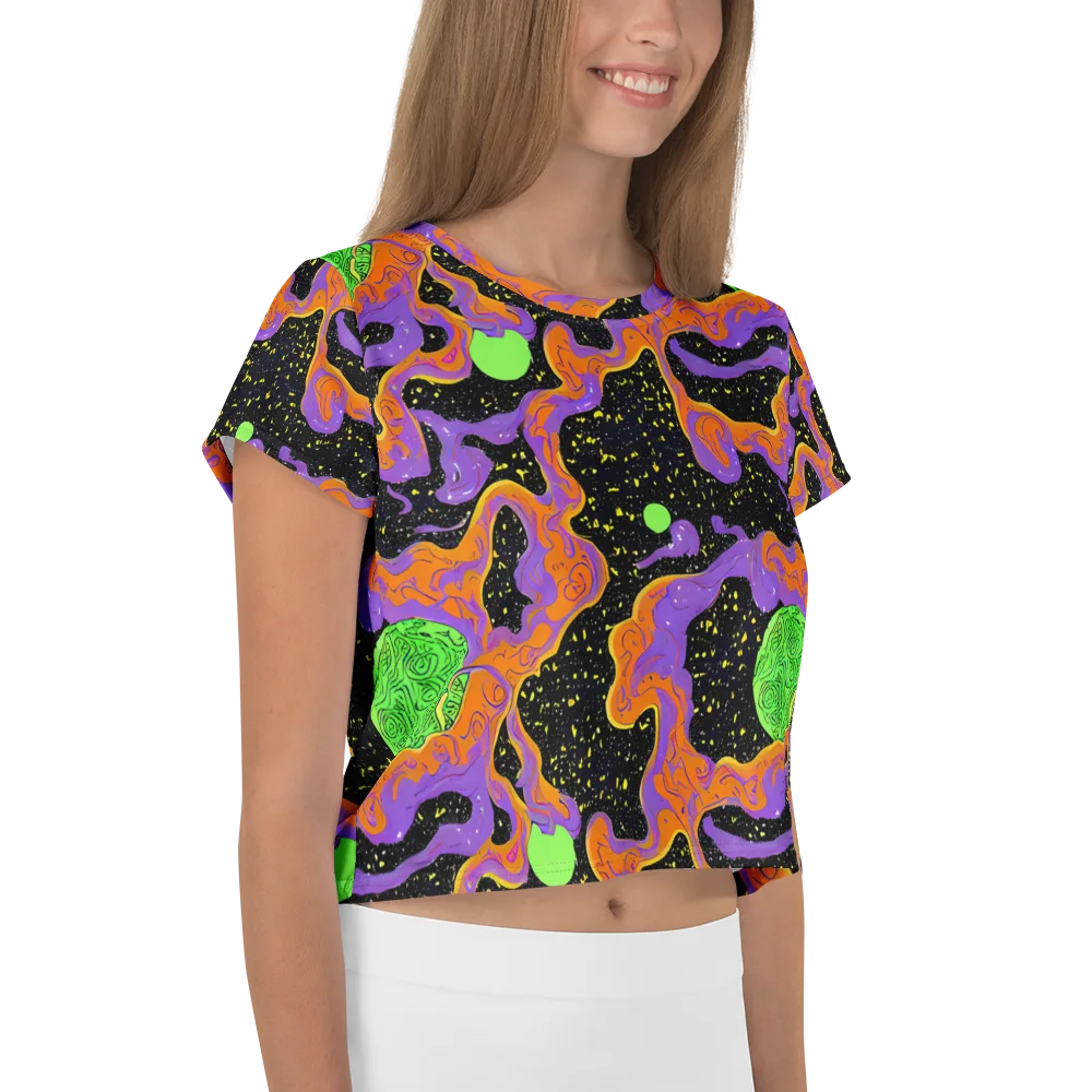 Purple Voltage on Crop Tee — Right